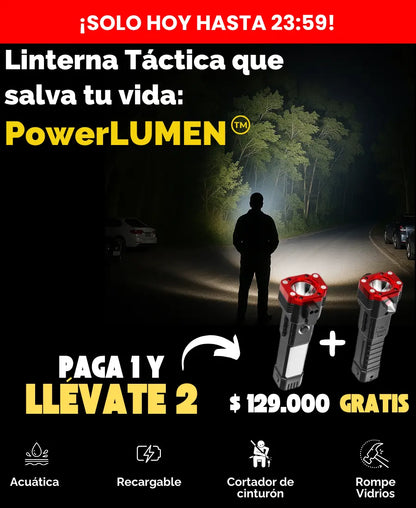 🔥BLACK FRIDAY🔥 | **PAGA 1 y LLÉVATE 2** Linterna Indestructible Súper Potente 6 en 1 PowerLUMEN™