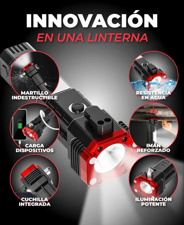 🔥BLACK FRIDAY🔥 | **PAGA 1 y LLÉVATE 2** Linterna Indestructible Súper Potente 6 en 1 PowerLUMEN™