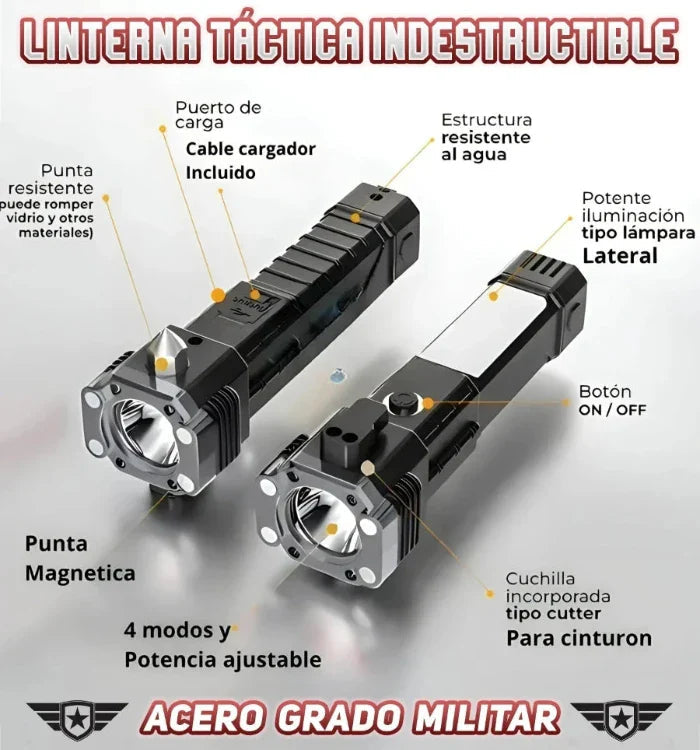 🔥BLACK FRIDAY🔥 | **PAGA 1 y LLÉVATE 2** Linterna Indestructible Súper Potente 6 en 1 PowerLUMEN™
